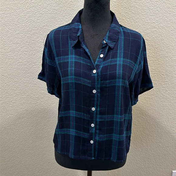 NWT Wild Fable plaid top - Picture 2 of 6